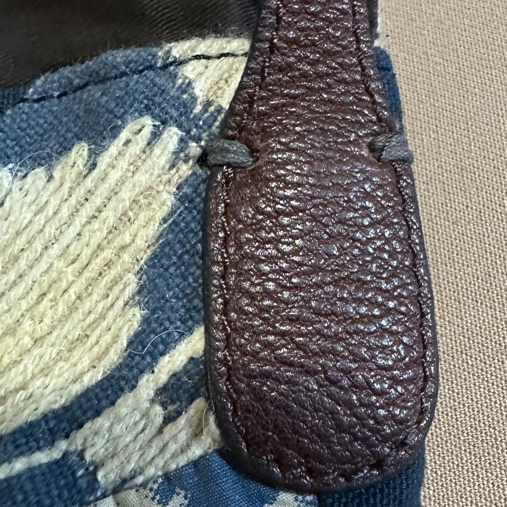 Lucky Brand Patchwork Shoulder Bag with Blue and Brown Accents - Picture 5 of 11